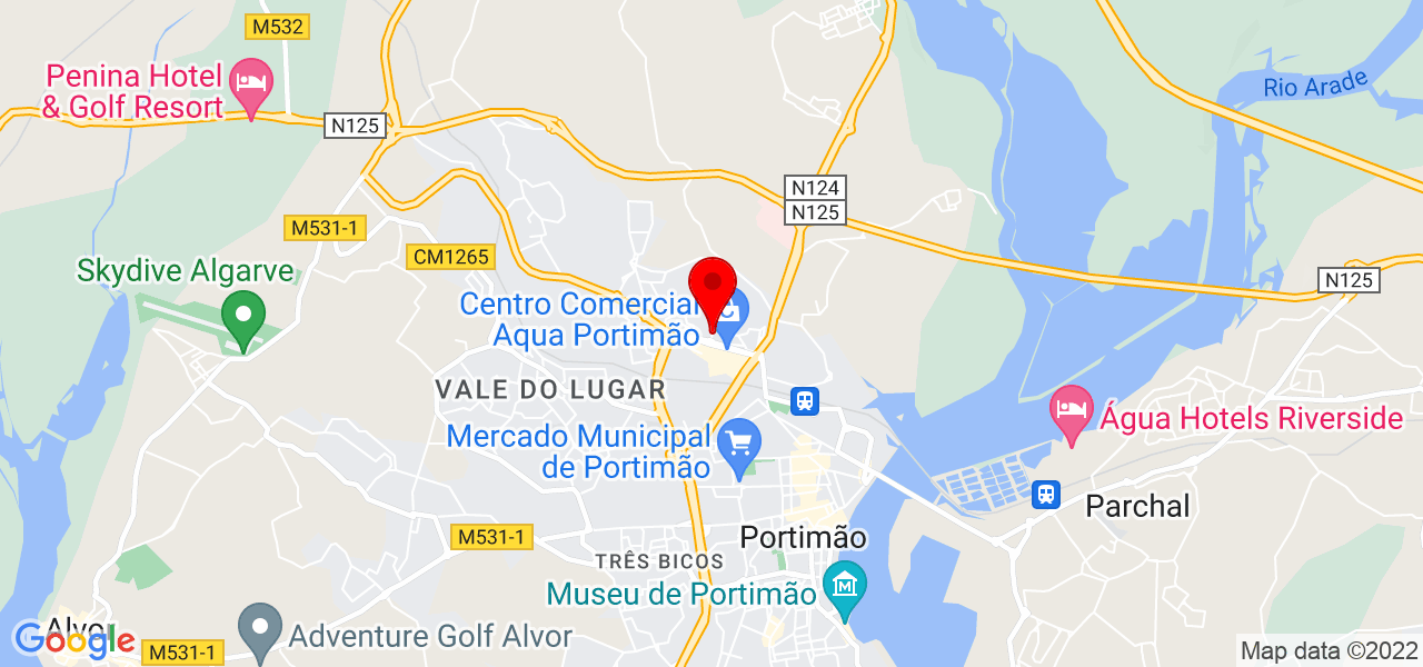 Daniel Vicente Silva - Faro - Portimão - Mapa