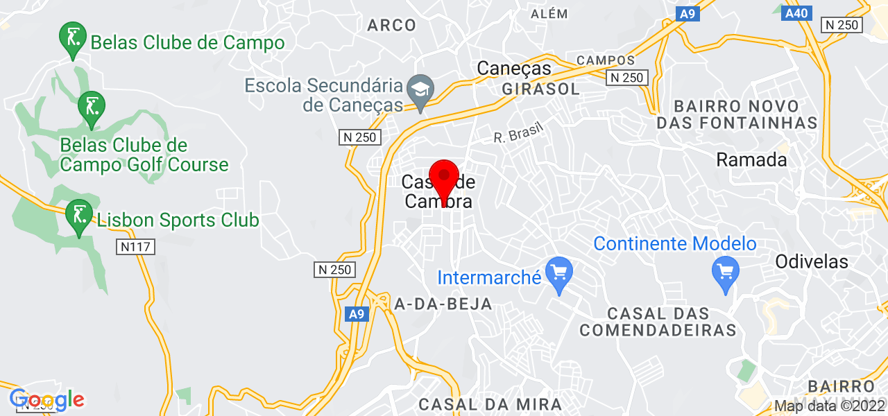 Renato Freitas - Lisboa - Sintra - Mapa