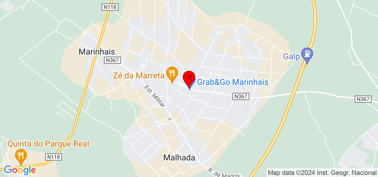 RIBAWINDOWS - M&aacute;rio Martins Piedade Unipessoal Lda. - Santarém - Salvaterra de Magos - Mapa