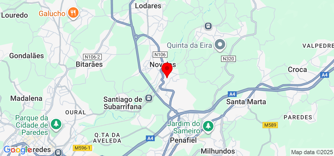 Bráulio Pereira - Porto - Penafiel - Karte