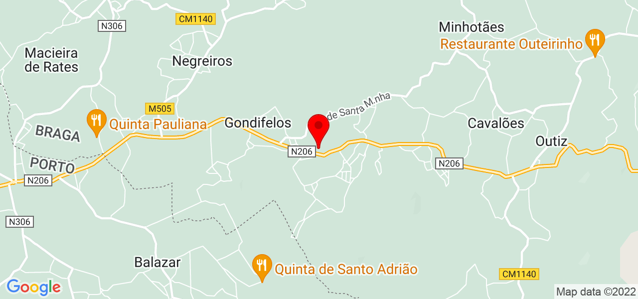 Andr&eacute; Bou&ccedil;a-Nova - Braga - Vila Nova de Famalicão - Mapa