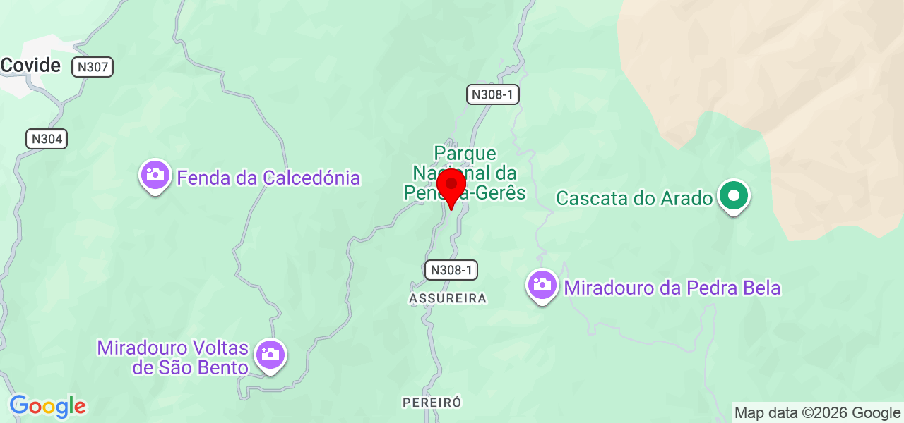 Beatriz Santos - Braga - Terras de Bouro - Map