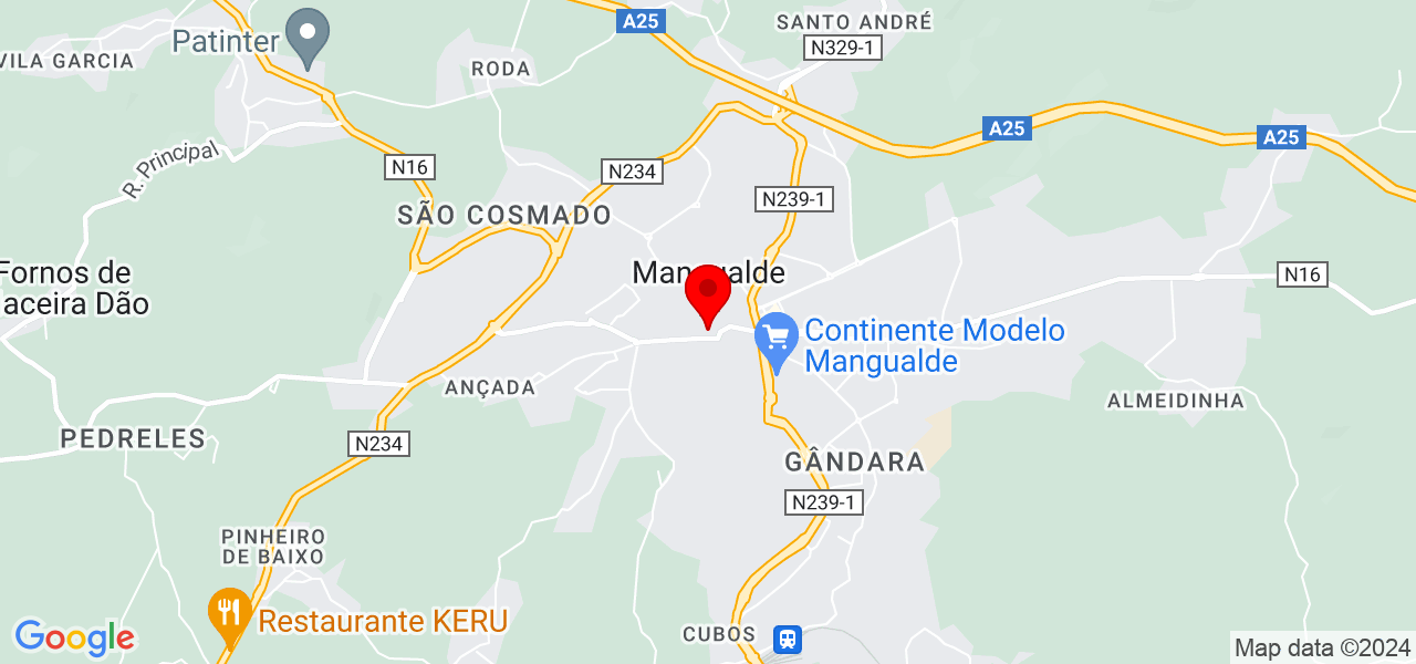 Massagem terap&ecirc;utica - Viseu - Mangualde - Mapa