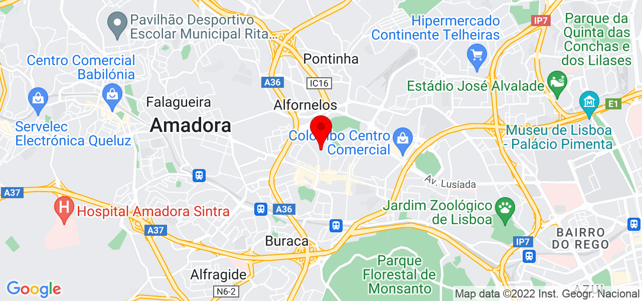 Jo&atilde;o Pereira - Lisboa - Lisboa - Mapa