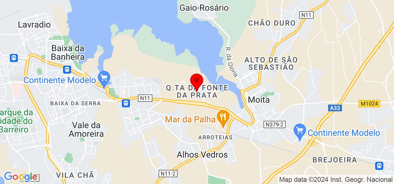 Cantoneiro de Limpeza - Setúbal - Moita - Mapa