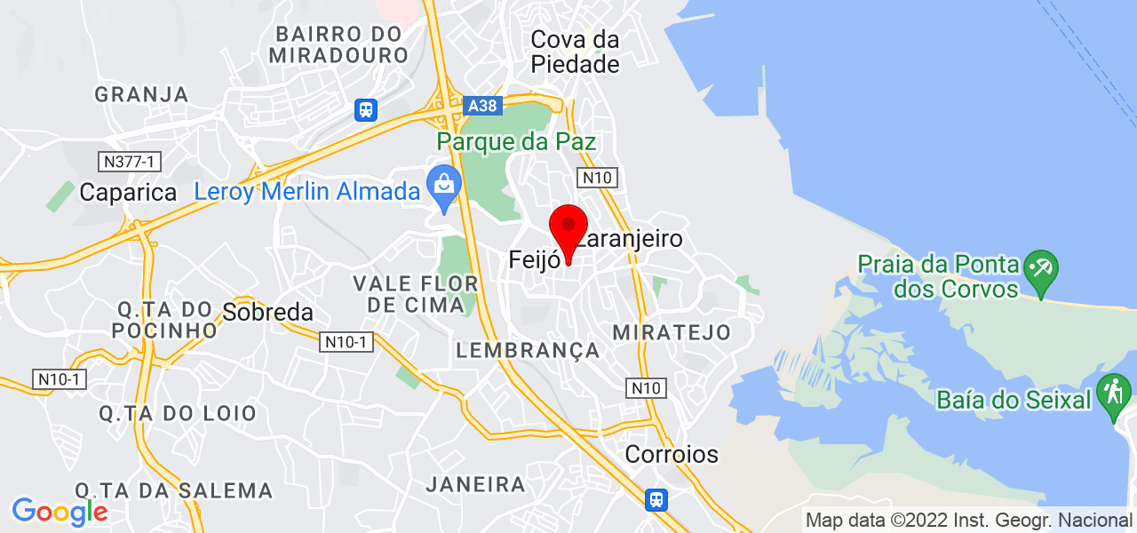 Clean staff - Setúbal - Almada - Mapa