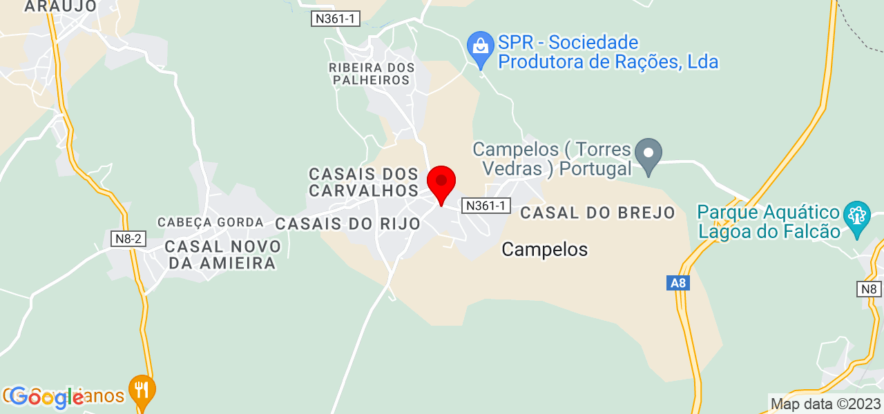 Bruna Patr&iacute;cia - Lisboa - Torres Vedras - Mapa