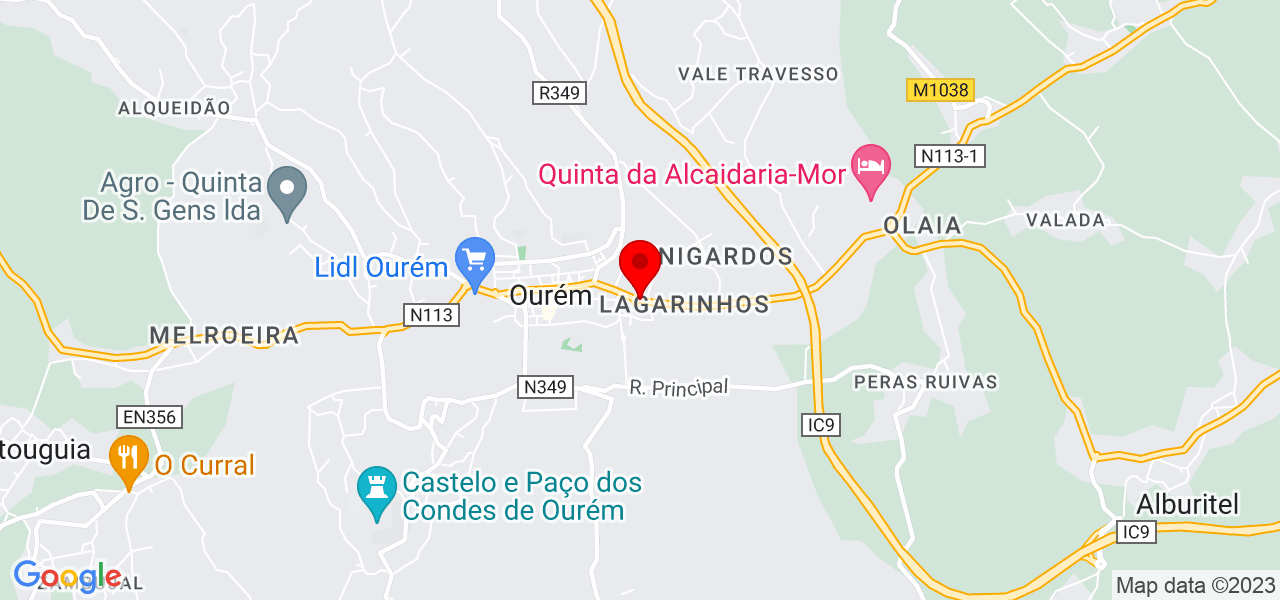Maria Clara Souza - Santarém - Ourém - Mapa