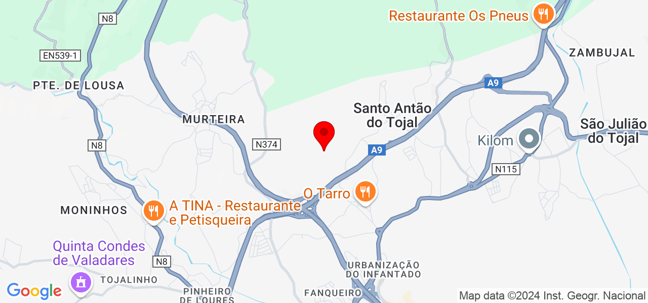 MANOEL VAZ - Lisboa - Loures - Map