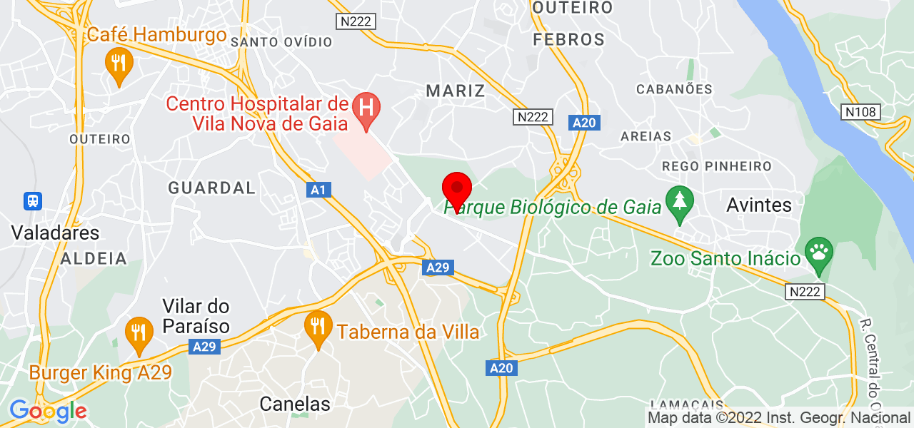Jorge delivery - Porto - Vila Nova de Gaia - Mapa