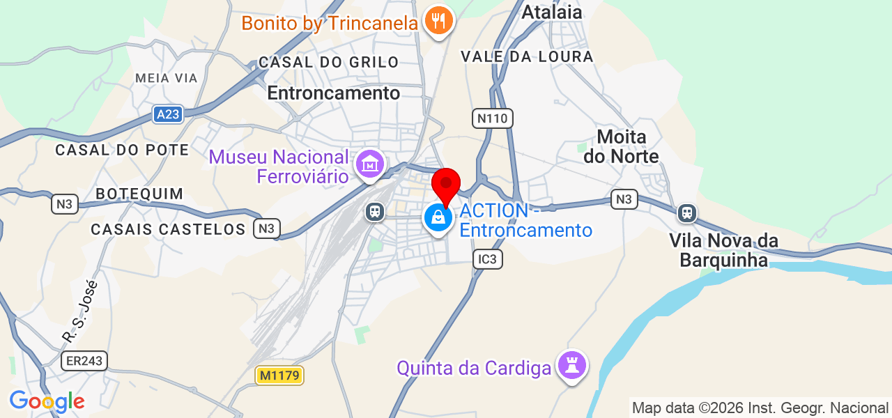 Horizonte construções - Santarém - Entroncamento - Karte