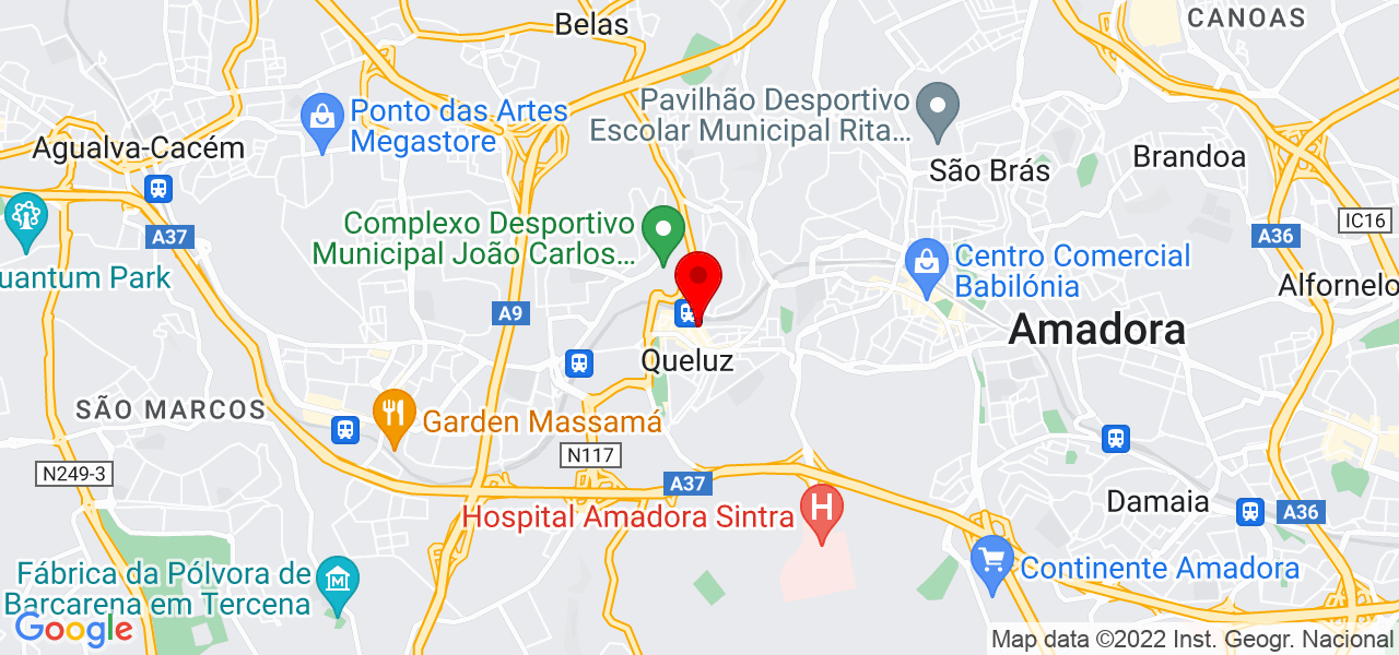 Ant&oacute;nio Mateus kissanga - Lisboa - Sintra - Mapa