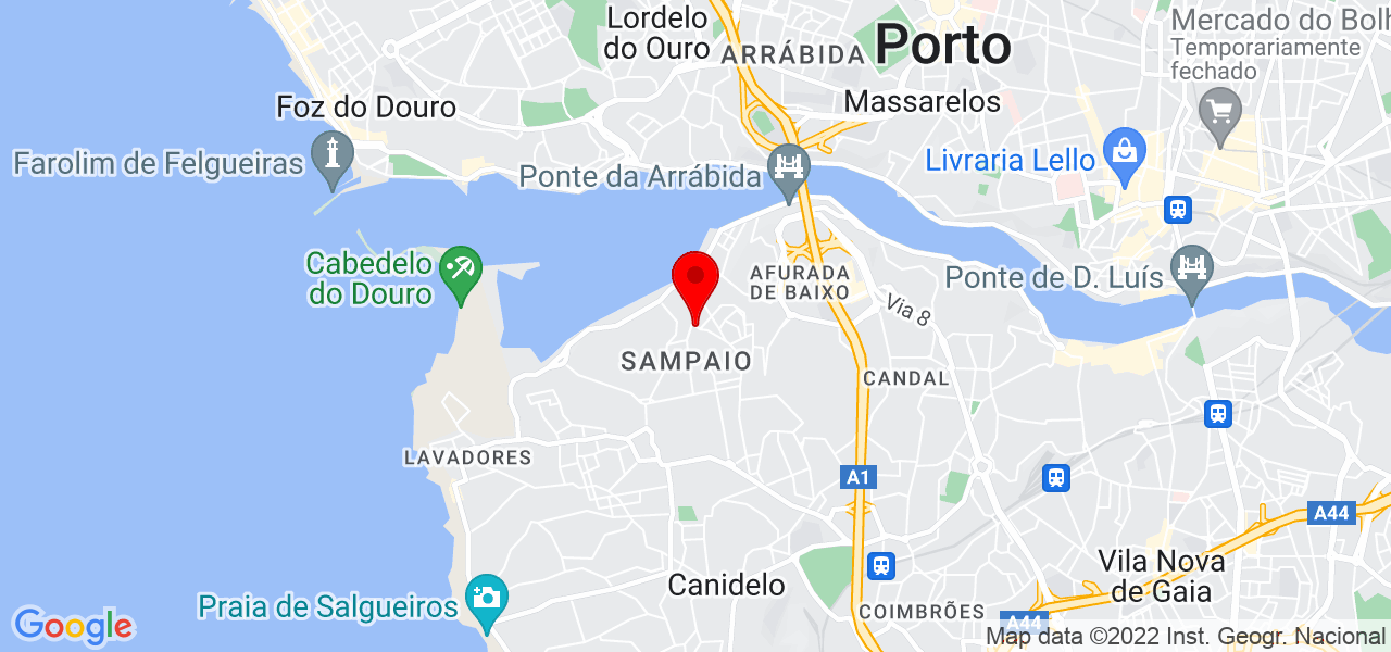 Isaura Macedo Pinto - Porto - Vila Nova de Gaia - Mapa