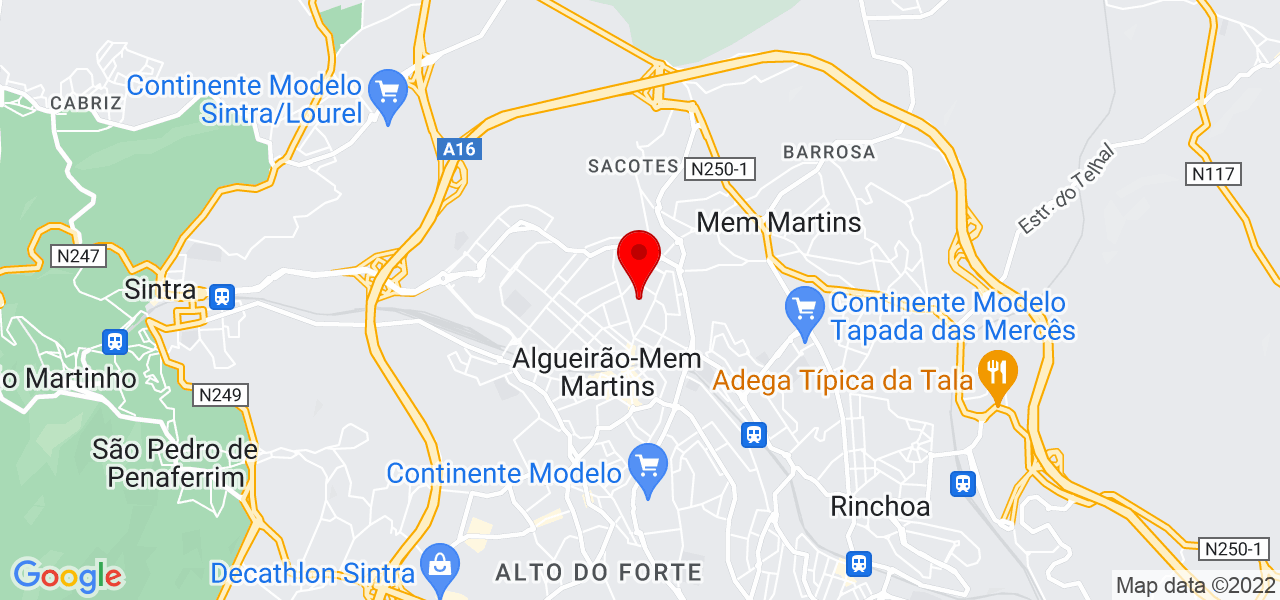 M. Pereira - Lisboa - Sintra - Mapa