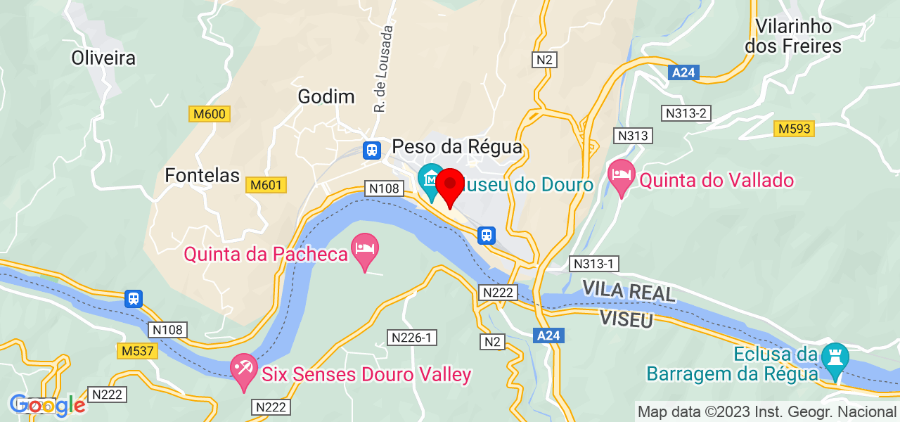 Guilherme Pereira - Vila Real - Peso da Régua - Karte