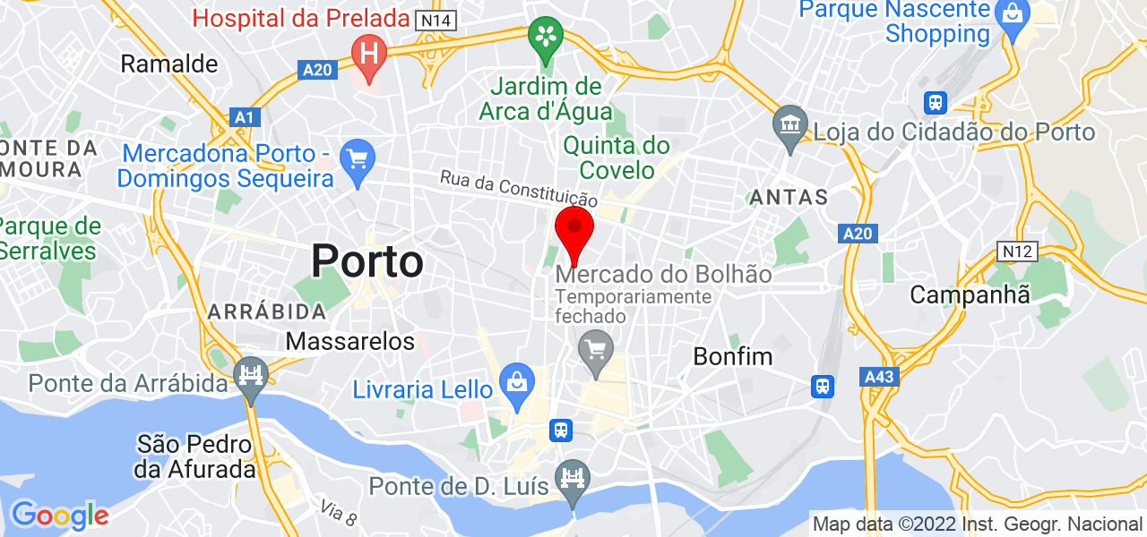 Fernanda Rodrigues - Porto - Porto - Mapa