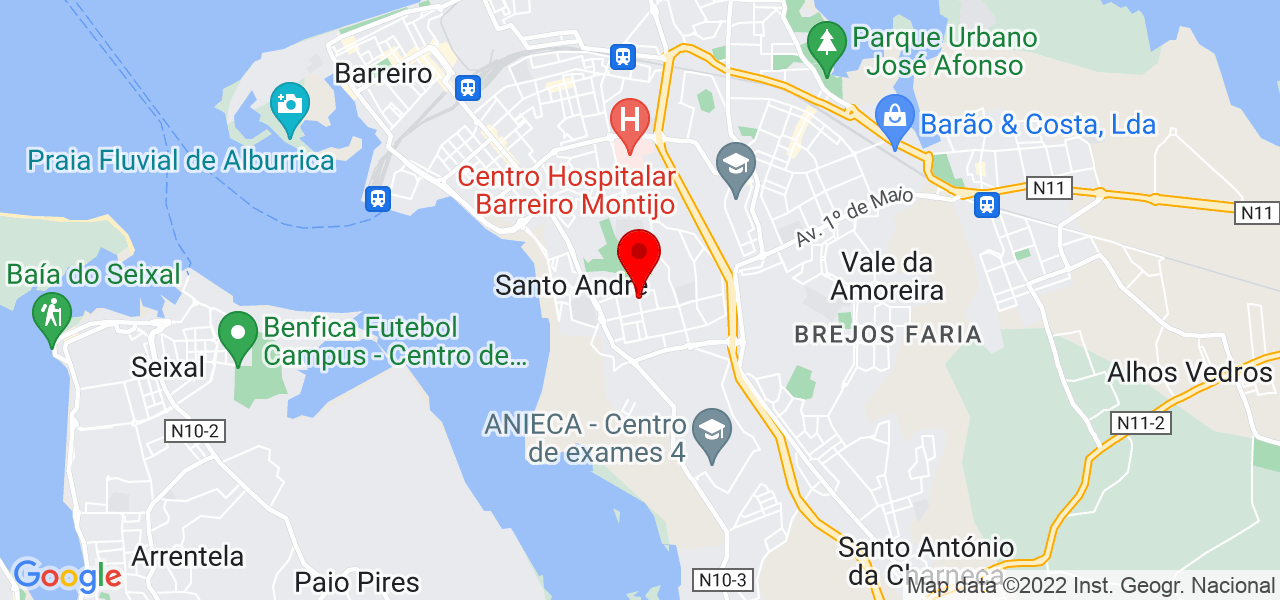 Vasco Teixeira da Silva - Setúbal - Barreiro - Mapa