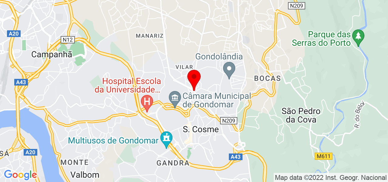 Tita Rocha - Porto - Gondomar - Mapa