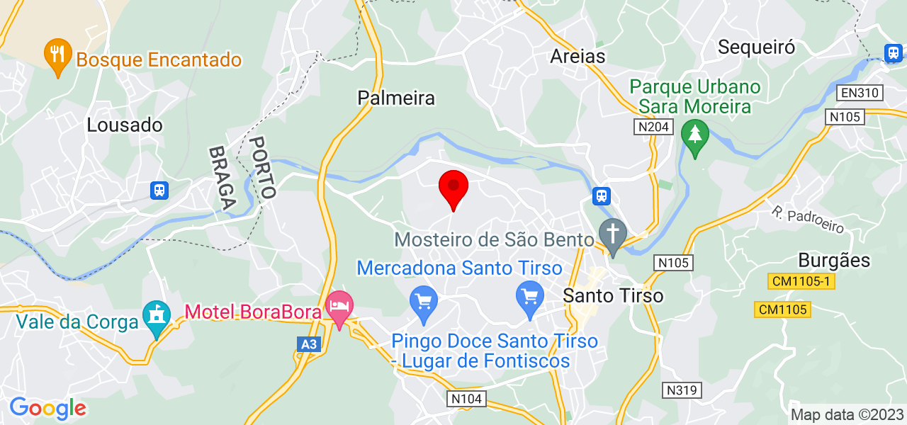 Paulo Silva - Porto - Santo Tirso - Mapa
