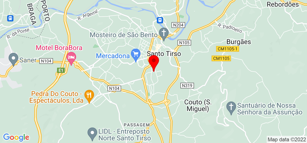 LILIANA MACIEL arquitetura - Porto - Santo Tirso - Mapa