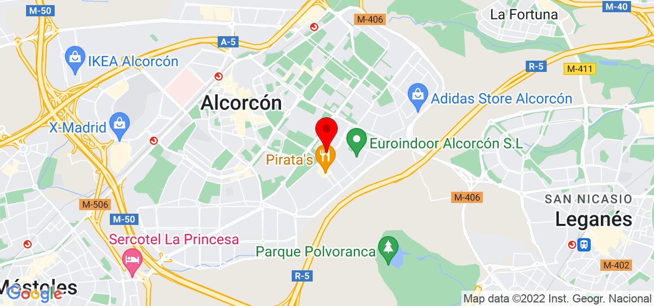 David Mercado - Entrenador Personal - Comunidad de Madrid - Alcorcón - Mapa
