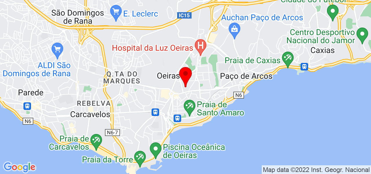 Andr&eacute; Quint&atilde;o - Lisboa - Oeiras - Mapa
