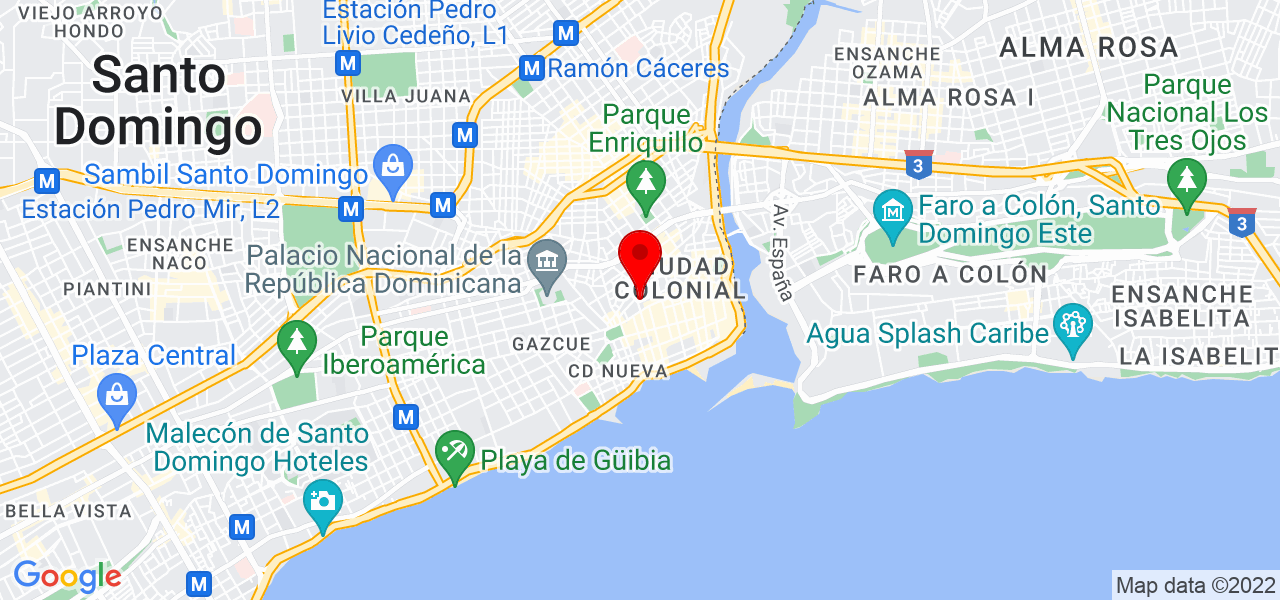 Outline Design - Distrito Nacional - Santo Domingo de Guzmán - Mapa