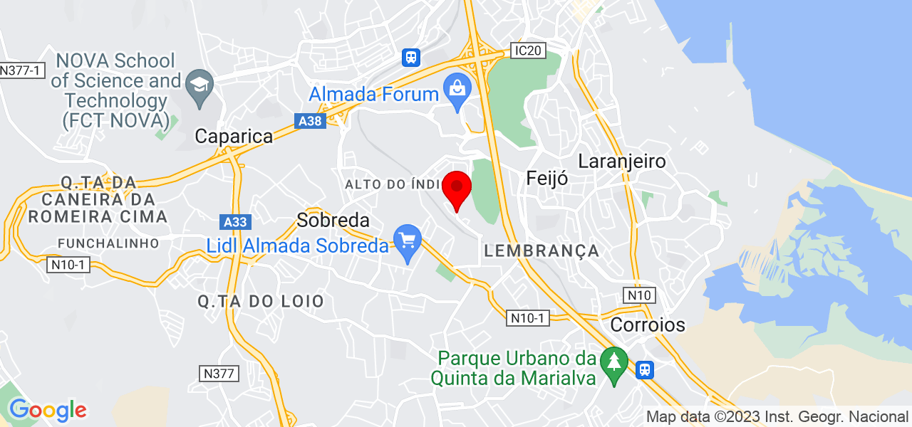 Jeferson (Inform&aacute;tico) - Setúbal - Almada - Mapa