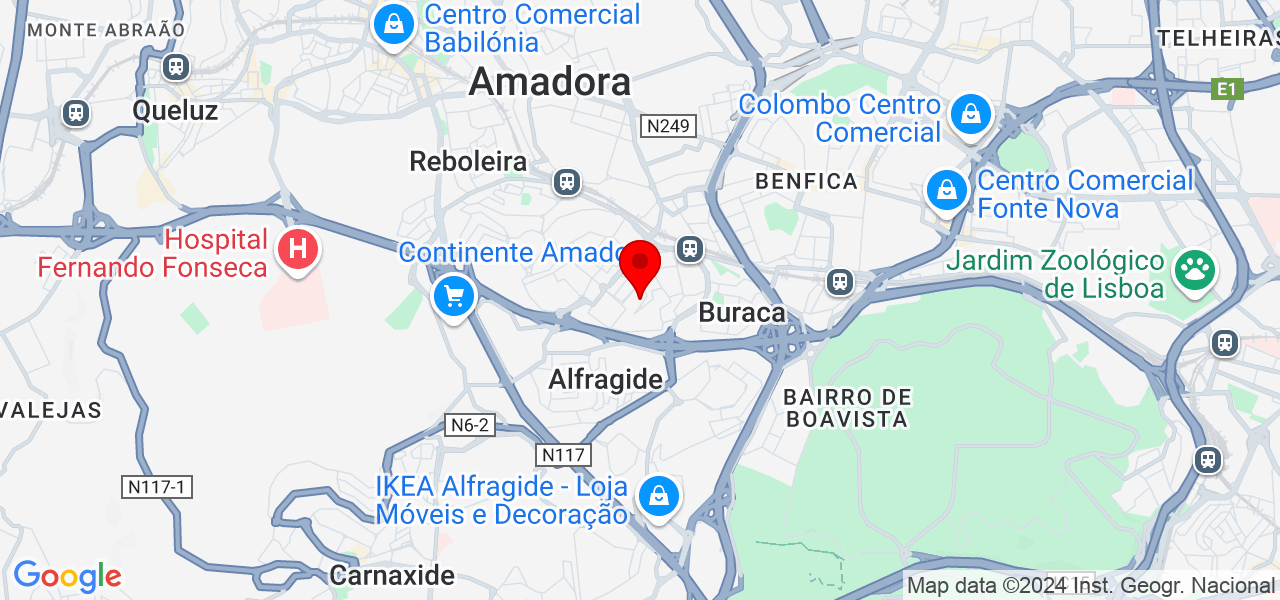 Györgyi Balogh - Lisboa - Amadora - Mapa