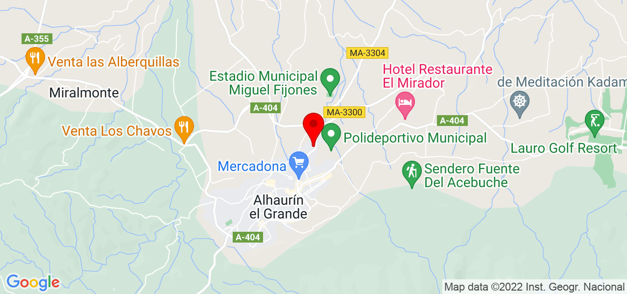 Lucas Lima - Andalucía - Alhaurín el Grande - Mapa