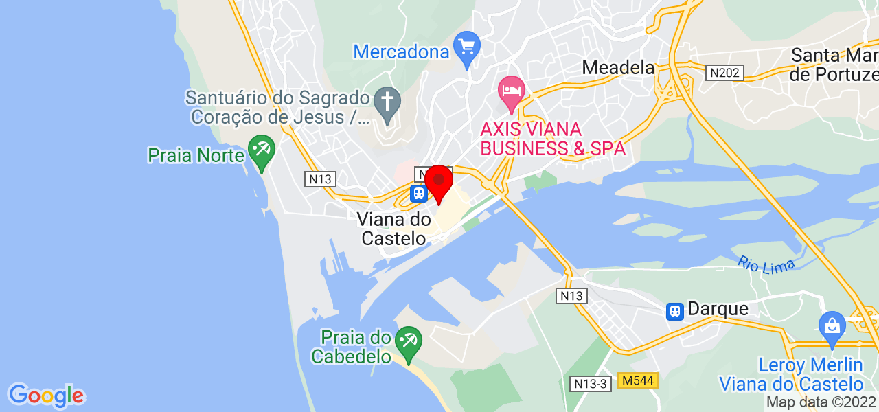 Andr&eacute; Dantas - Viana do Castelo - Viana do Castelo - Mapa
