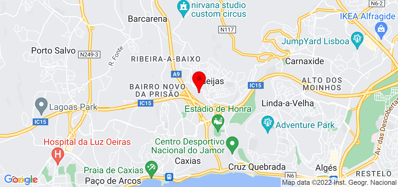 Filipa Terruta - Lisboa - Oeiras - Mapa