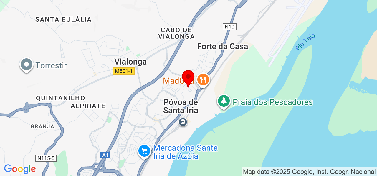 Obras 7G - Lisboa - Vila Franca de Xira - Karte