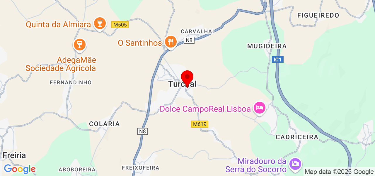 Max construção - Lisboa - Torres Vedras - Map