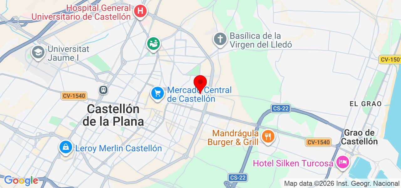 Balada Events, SLI - Comunidad Valenciana - Castellón de la Plana/Castelló de la Plana - Mapa