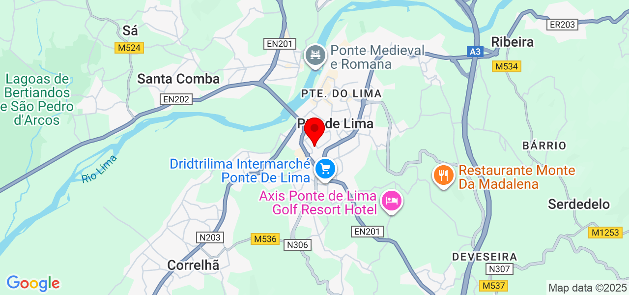 Cuidadora de idosos - Viana do Castelo - Ponte de Lima - Karte