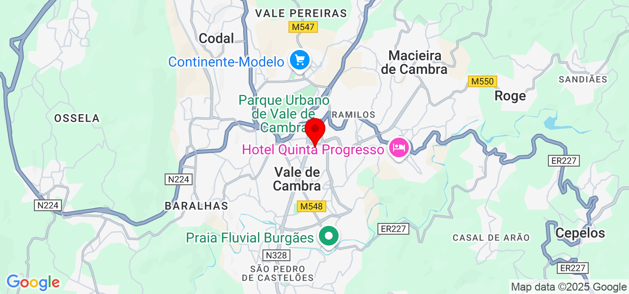 Aliz. Soluções de A a Z - Aveiro - Vale de Cambra - Mapa