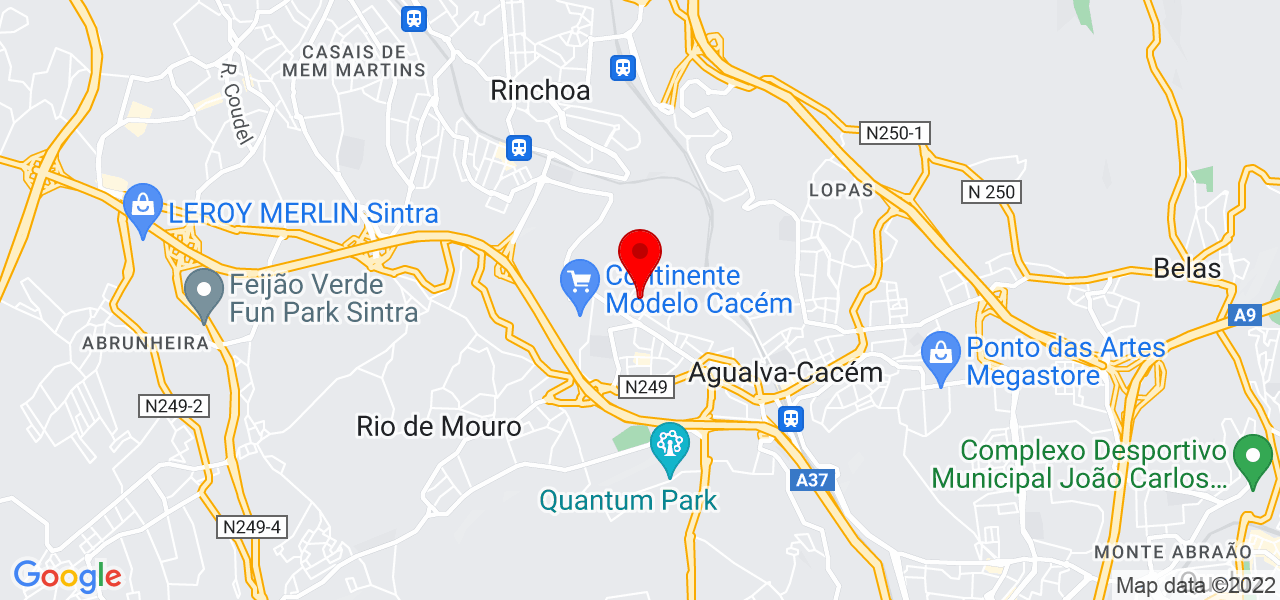 Jo&atilde;o Oliveira - Lisboa - Sintra - Mapa