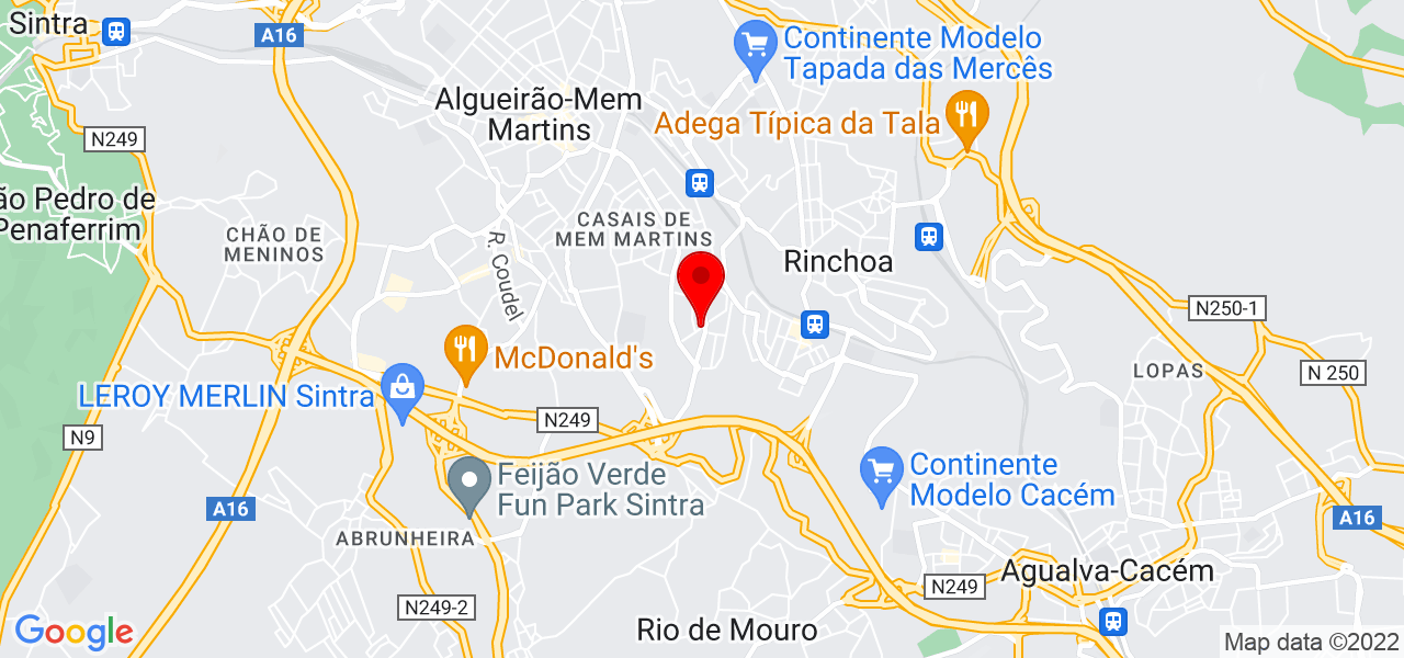 Paula - Lisboa - Sintra - Mapa