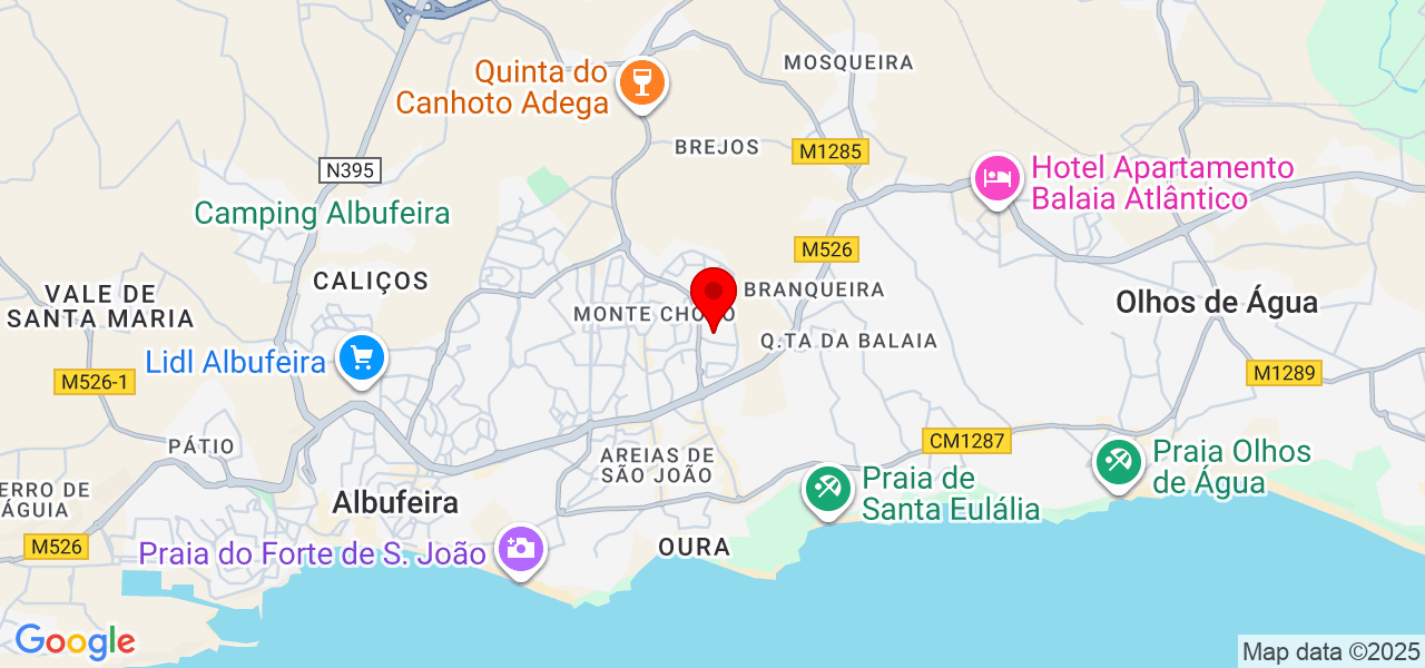 Madame Flor Brigaderia - Faro - Albufeira - Mapa