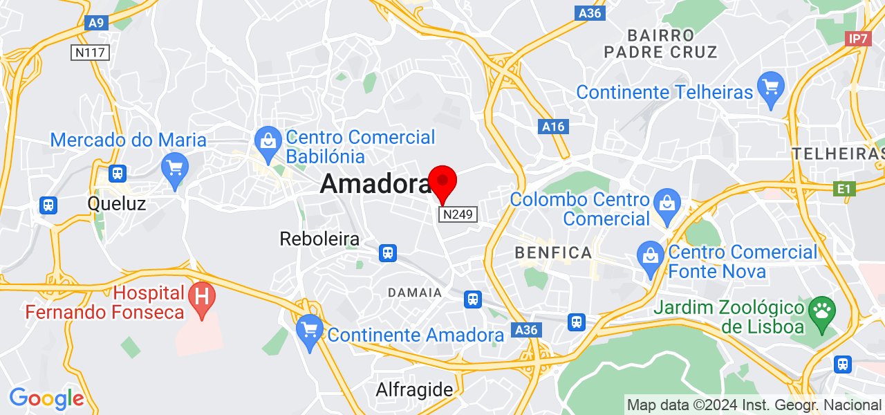 M&oacute;nica Alexandra Lopes Afonso Sequeira - Lisboa - Amadora - Mapa
