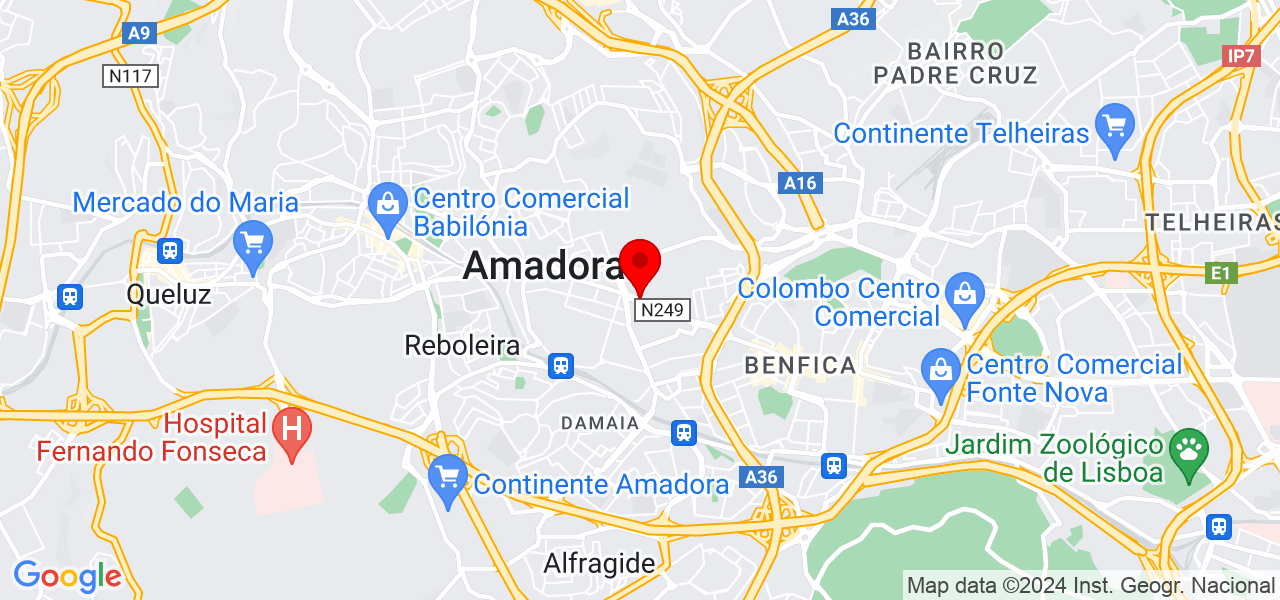 M&oacute;nica Alexandra Lopes Afonso Sequeira - Lisboa - Amadora - Map