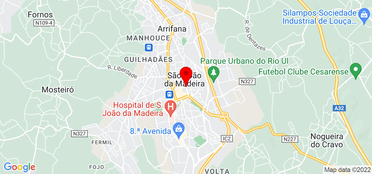 Teresa - Aveiro - São João da Madeira - Mapa