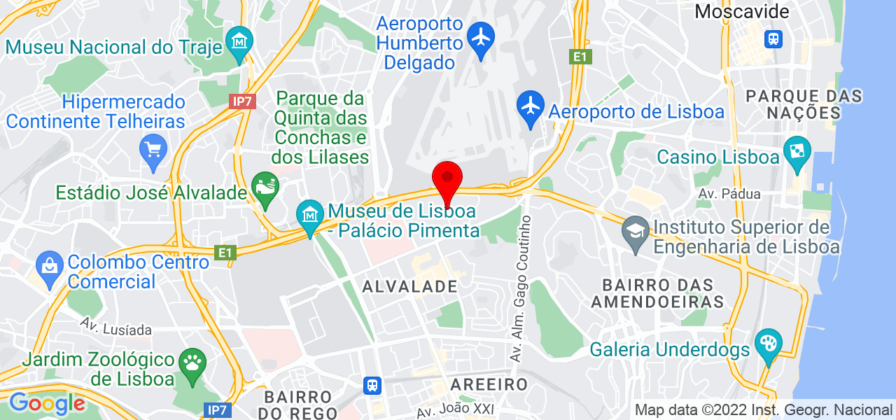 T&acirc;nia Amado - Lisboa - Lisboa - Mapa