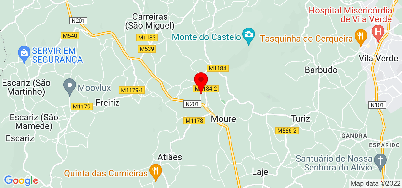 Marco Cunha - Braga - Vila Verde - Mapa