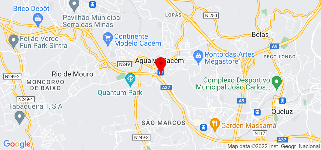 Patr&iacute;cia dias - Lisboa - Sintra - Mapa