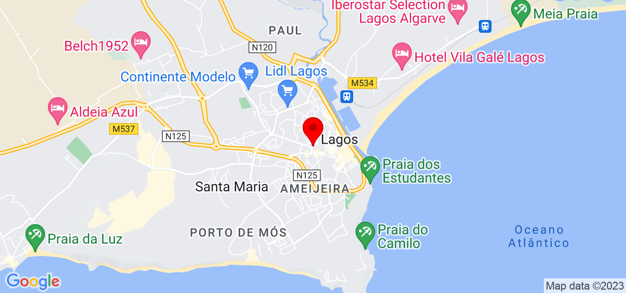 Rafael Ros&aacute;rio dias - Faro - Lagos - Mapa