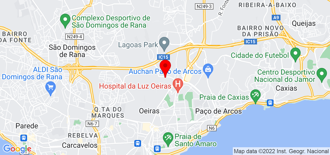 Maria Santos - Lisboa - Oeiras - Map