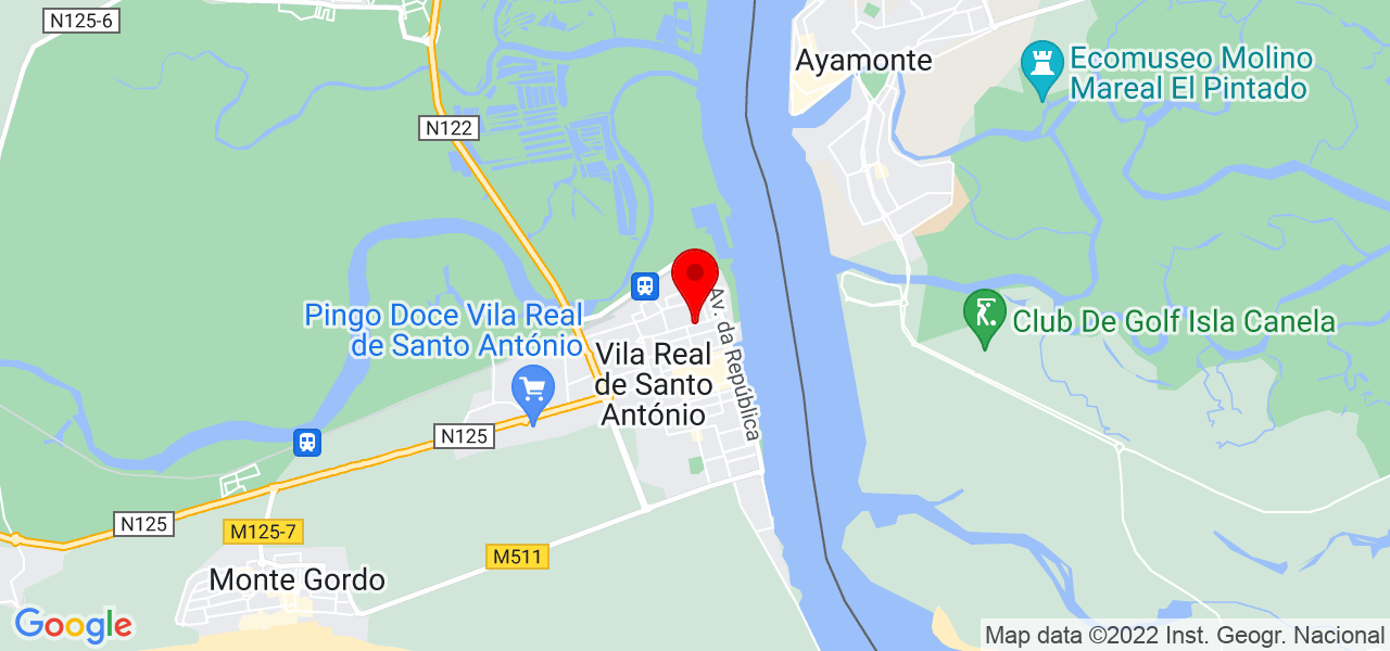 Cristiane Matos - Faro - Vila Real de Santo António - Mapa