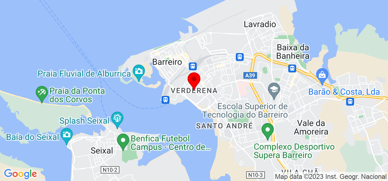 Serralheiro - Setúbal - Barreiro - Mapa